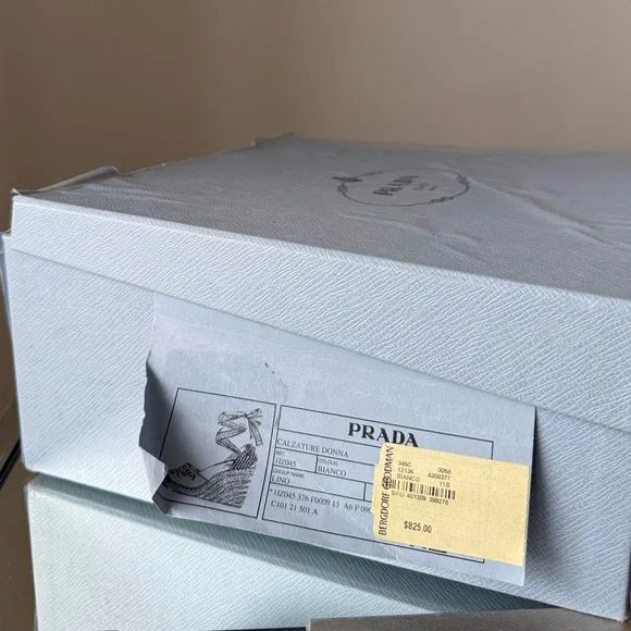 Like New Prada Linen Espadrille Wedge Sandals 41 - Picture 2 of 11